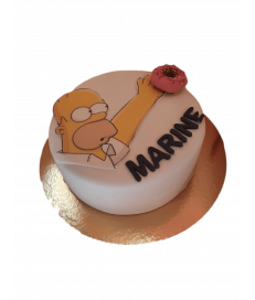 Gâteau d'anniversaire - Homer Simpson