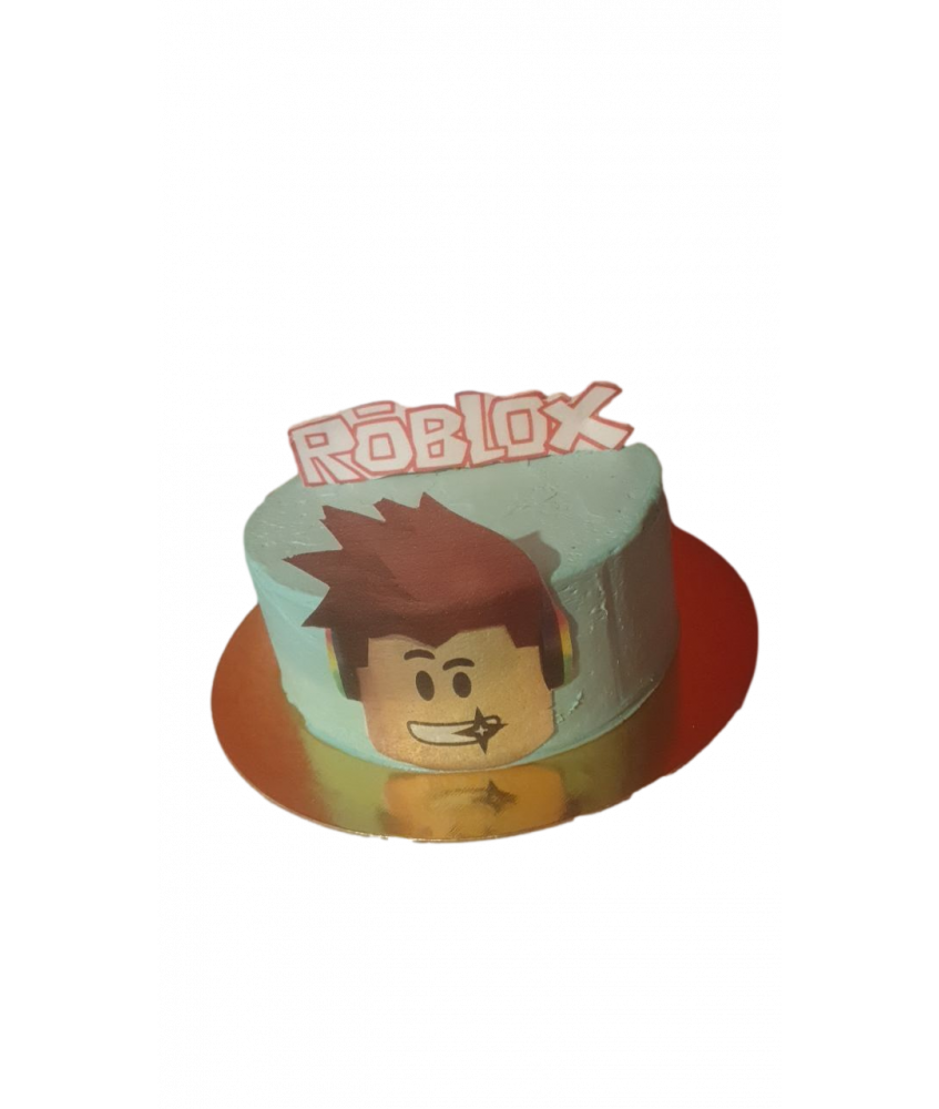 Gâteau d'anniversaire - Roblox bleu