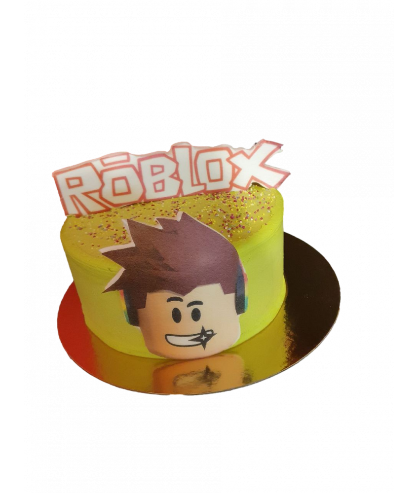 Gâteau d'anniversaire - Roblox jaune