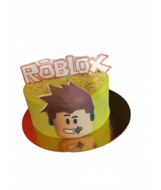 Gâteau d'anniversaire - Roblox jaune