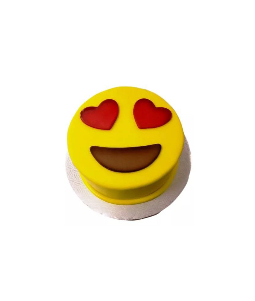 Gâteau d'anniversaire - Emoji amoureux