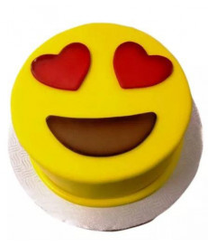 Gâteau d'anniversaire - Emoji amoureux