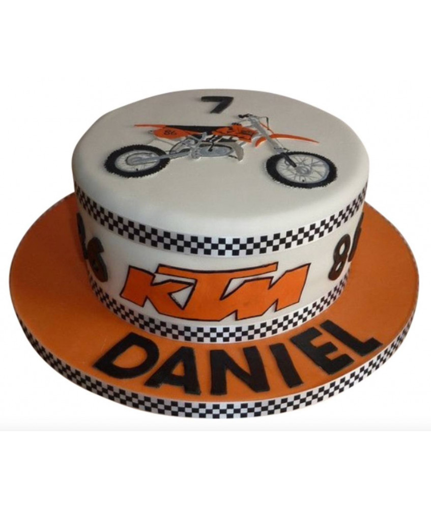 Gâteau d'anniversaire - Moto KTM