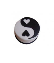 Gâteau d'anniversaire - Ying Yang noir