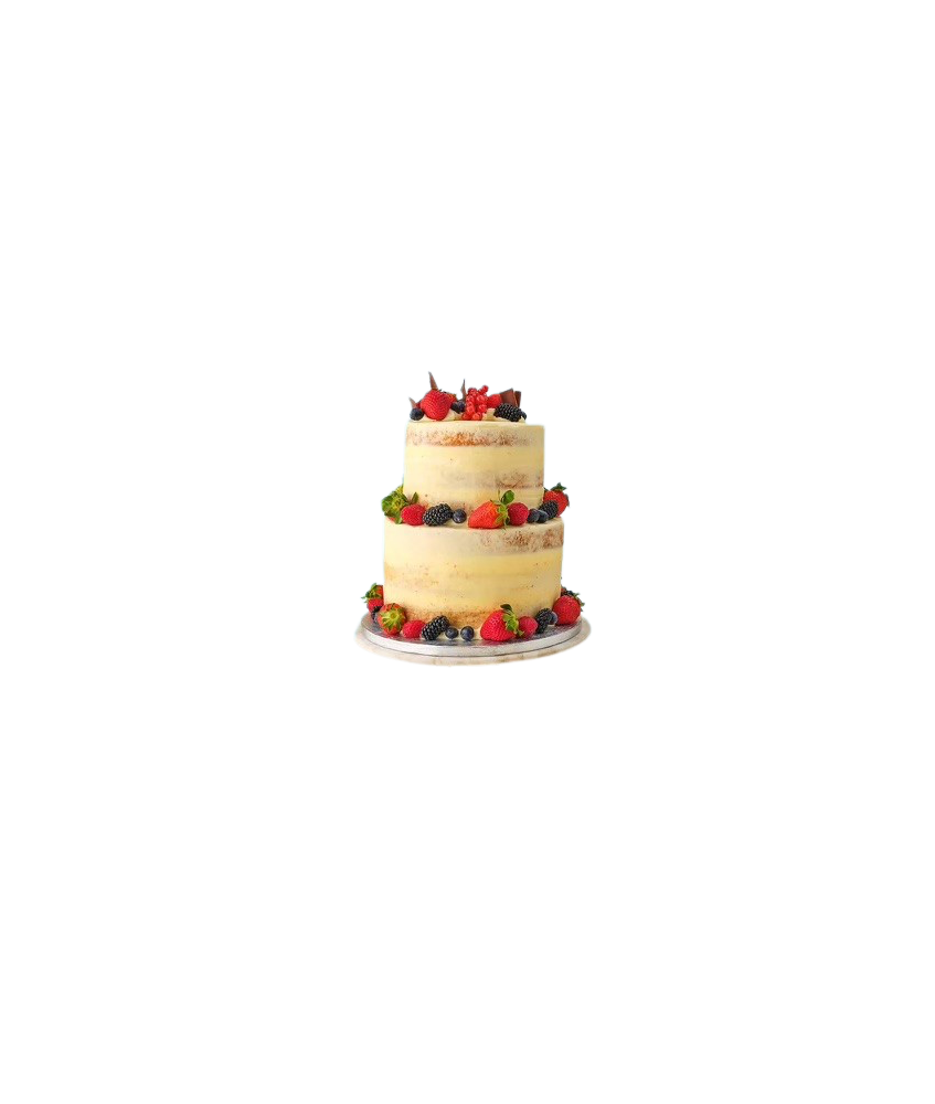 Pièce montée de mariage - Wedding cake, Naked cake fruits rouges