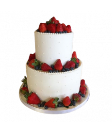 Pièce montée de mariage - Wedding cake fruits rouges