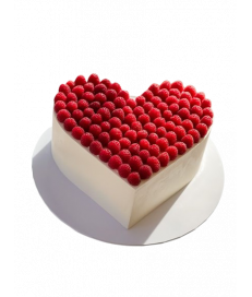 Gâteau de mariage - Heart cake framboise