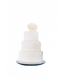 Pièce montée de mariage - Wedding cake fruits rose blanche