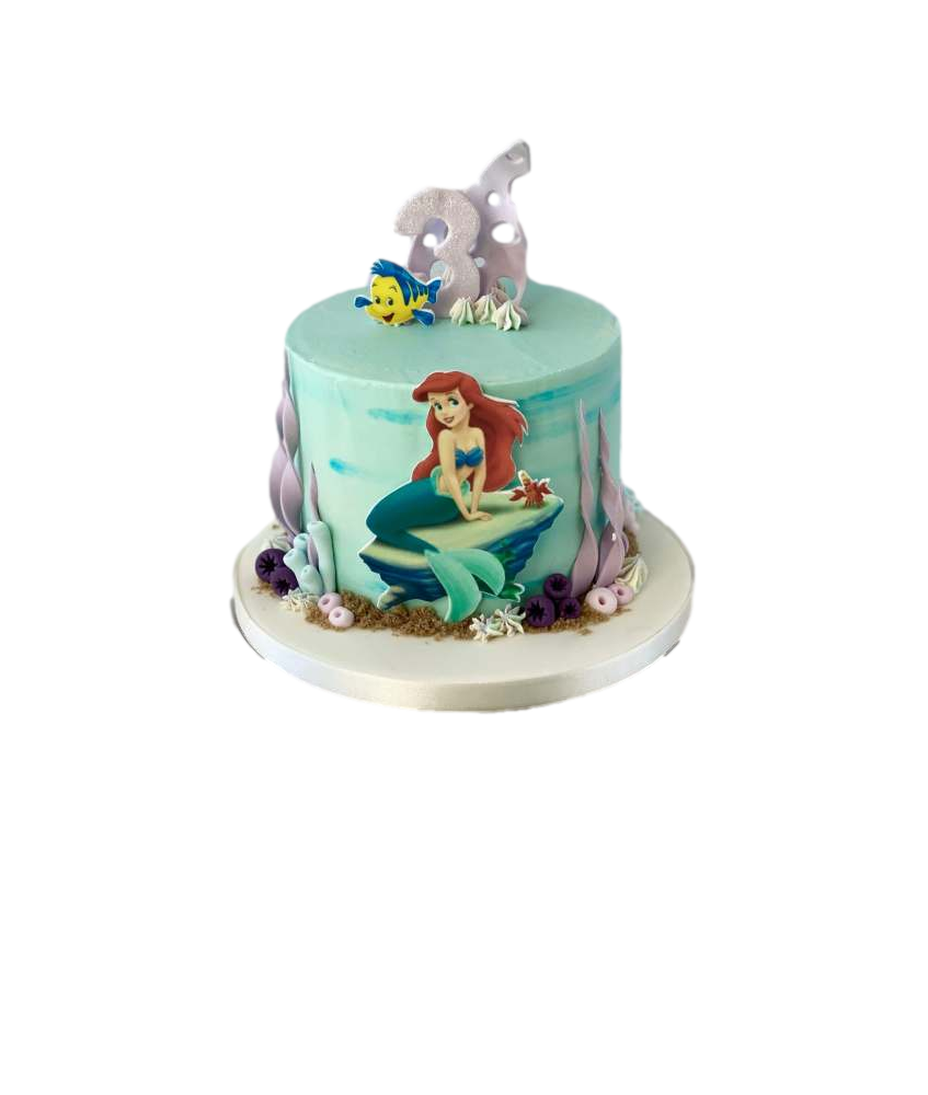 Gâteau d'anniversaire - Ariel la petite sirène