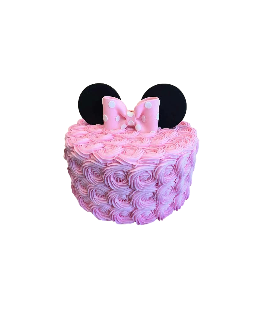 Gâteau d'anniversaire, ruffle cake - Minnie