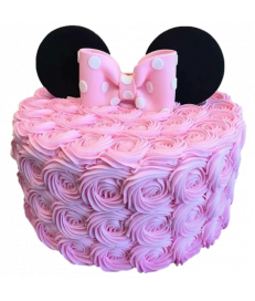 Gâteau d'anniversaire, ruffle cake - Minnie