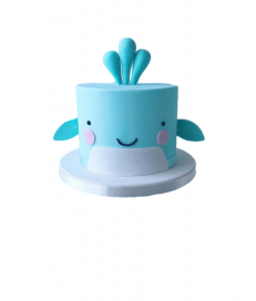 Gâteau d'anniversaire - Baleine bleu