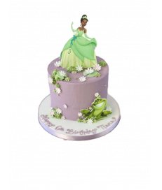 Gâteau d'anniversaire - La princesse et la grenouille