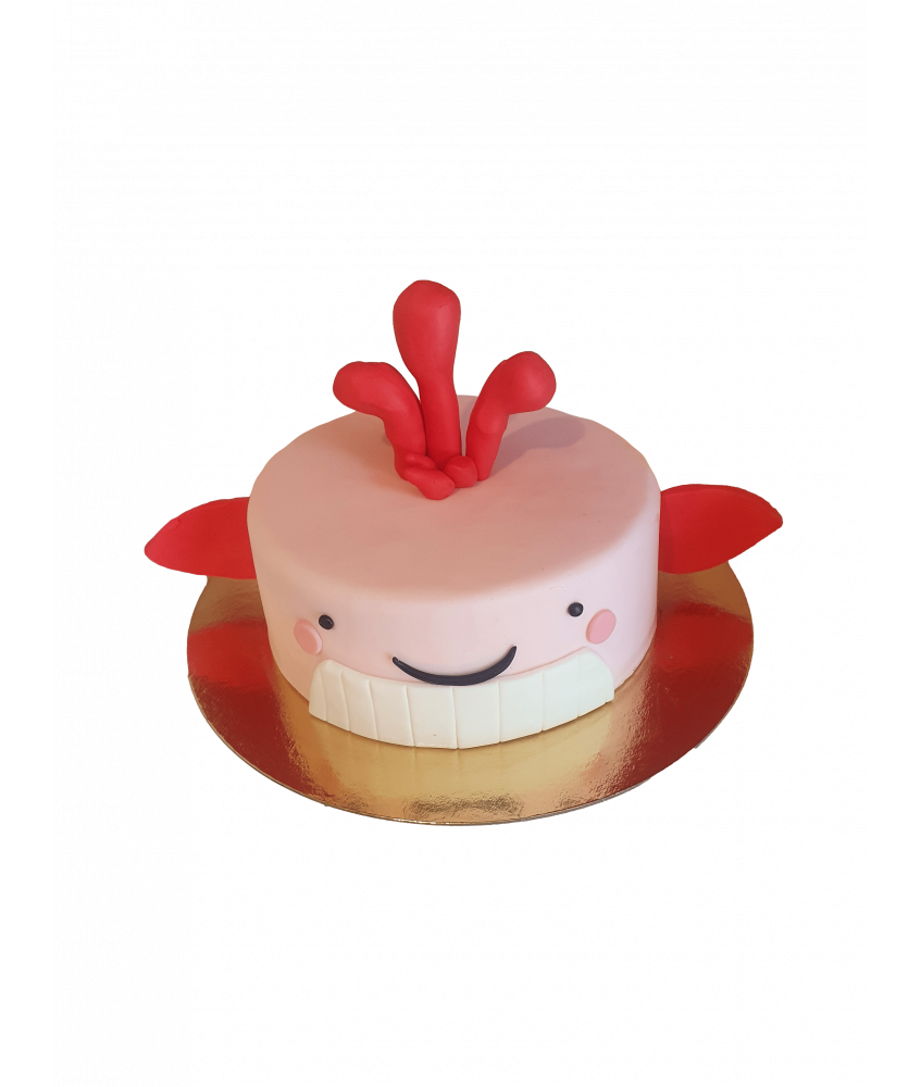 Gâteau d'anniversaire - Baleine rose