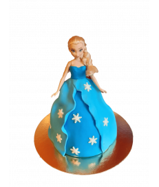 Gâteau d'anniversaire - Poupée rein des neiges