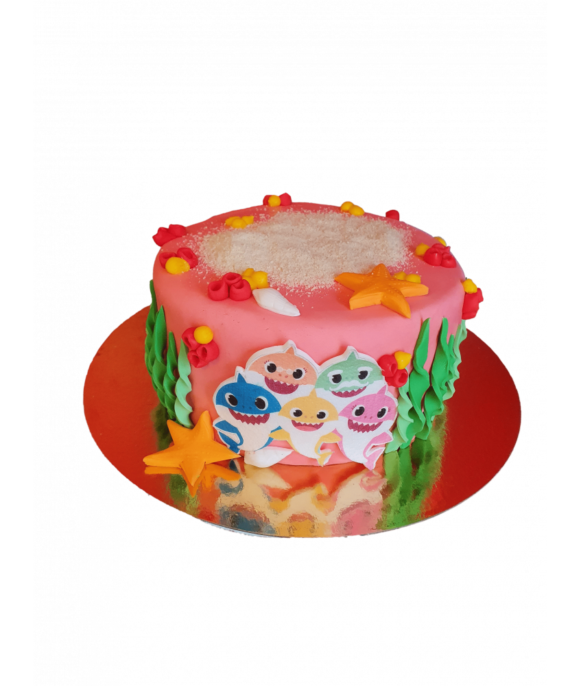 Gâteau d'anniversaire - Baby shark fille