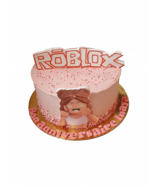 Gâteau d'anniversaire - Roblox rose